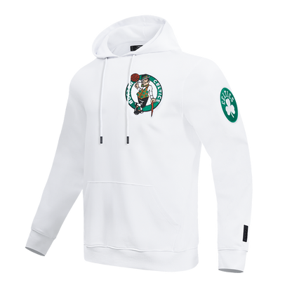 Boston Celtics White and Green Chenille Hoodie