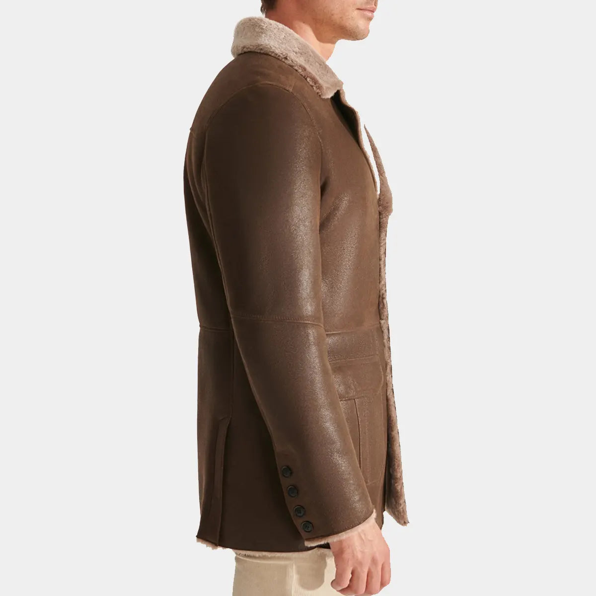 Coat for men Brown Searling 