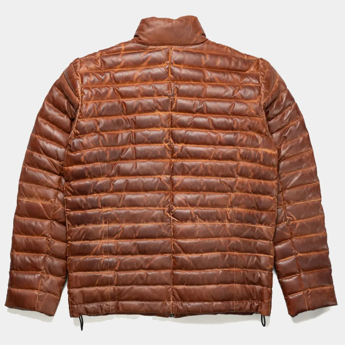 Brown puffer jacket