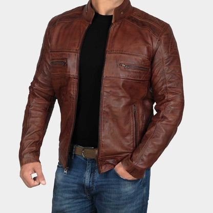 Brown Pure leather Jacket