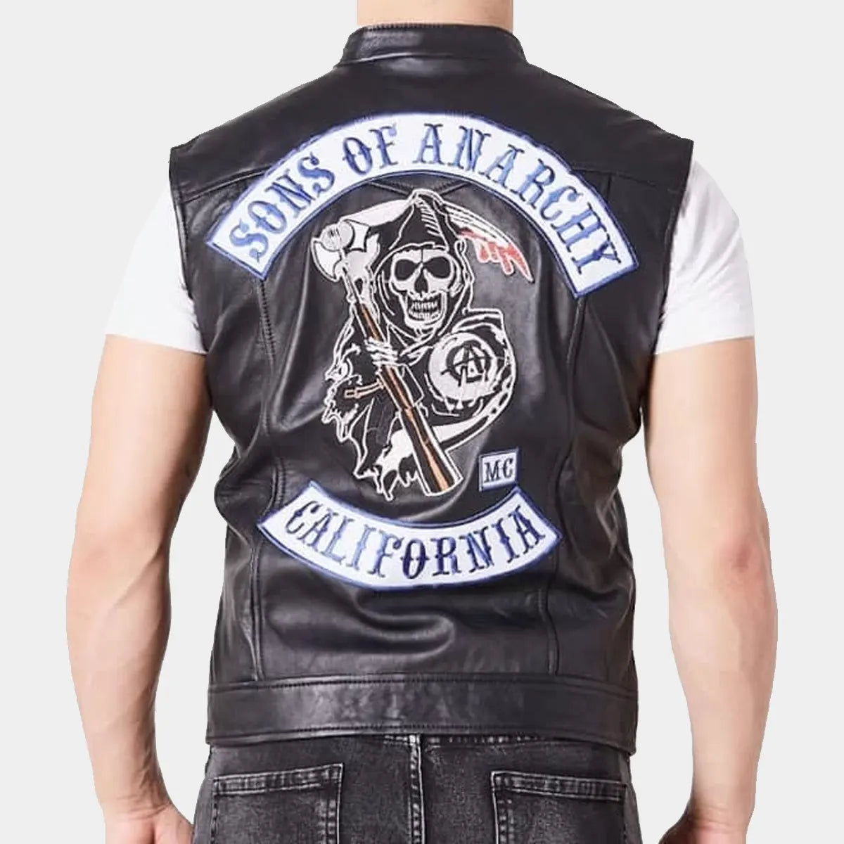 SonsofAnarchyJaxTellerBikerLeatherVest