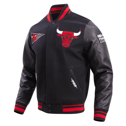 Chicago Bulls Black Classic Wool Varsity Jacket