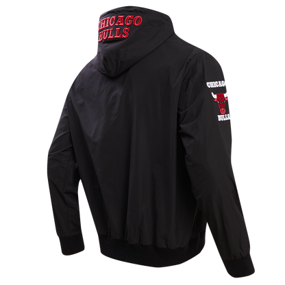 Chicago Bulls Hybrid Black Full Zip Hoodie