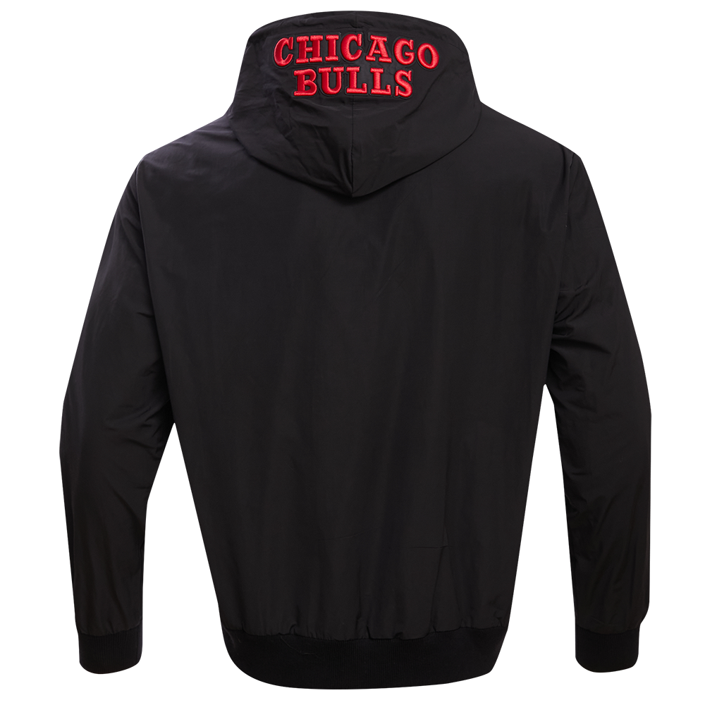 Chicago Bulls Hybrid Black Full Zip Hoodie