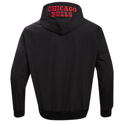 Chicago Bulls Hybrid Black Full Zip Hoodie