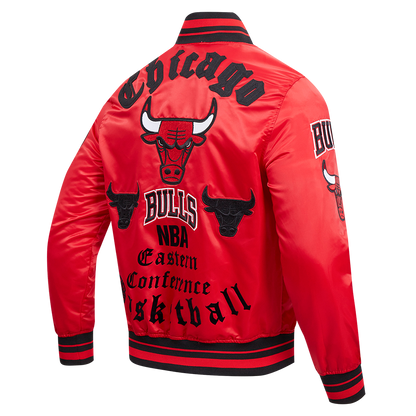 Chicago Bulls Mens Old English Logo Jacket