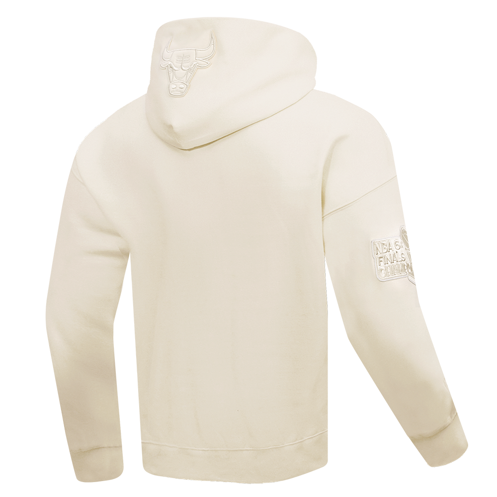 Chicago Bulls Neutral Drop Shoulder White Hoodie