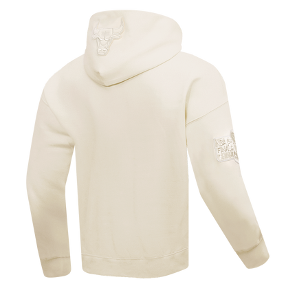 Chicago Bulls Neutral Drop Shoulder White Hoodie