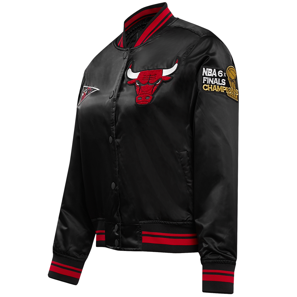 Chicago Bulls Retro Classic Rib Satin Jacket