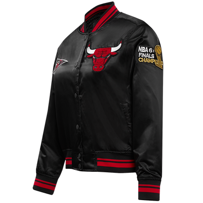 Chicago Bulls Retro Classic Rib Satin Jacket