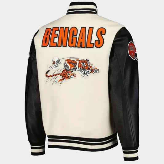 Cincinnati Bengals Retro Classic Varsity Full-Zip Jacket