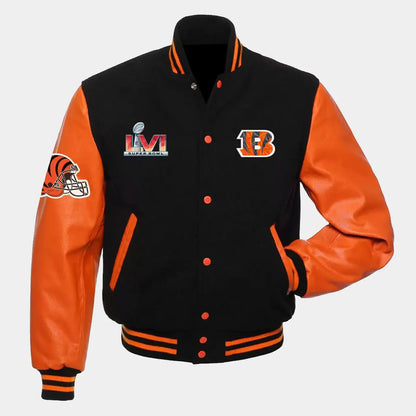 Cincinnati Bengals Super Bowl LVI Varsity Jacket