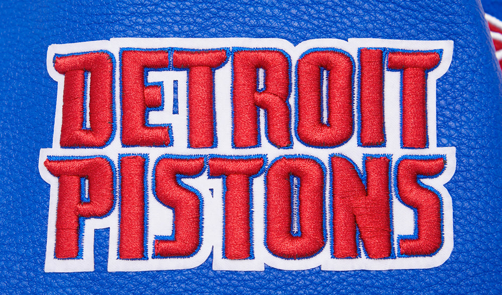 NBA Detroit Pistons Retro Classic Womens Rib Varsity Jacket