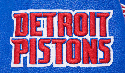 NBA Detroit Pistons Retro Classic Womens Rib Varsity Jacket