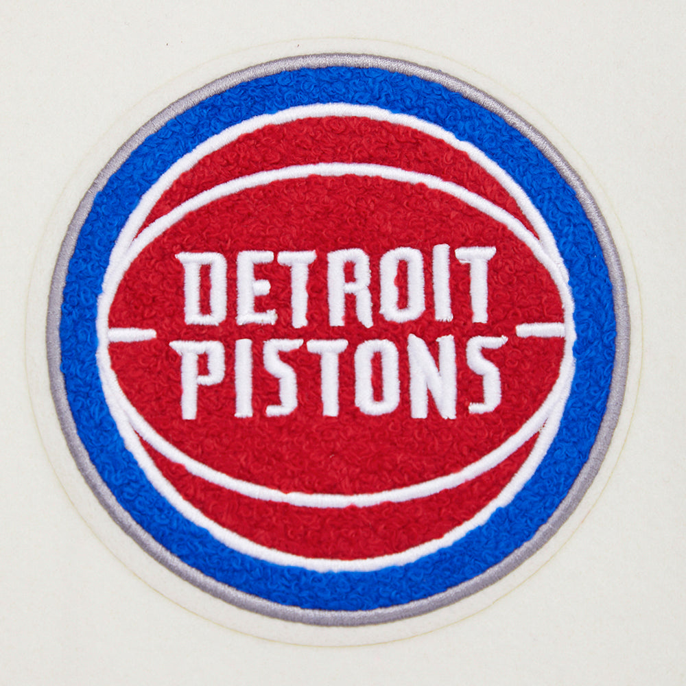 NBA Detroit Pistons Retro Classic Womens Rib Varsity Jacket