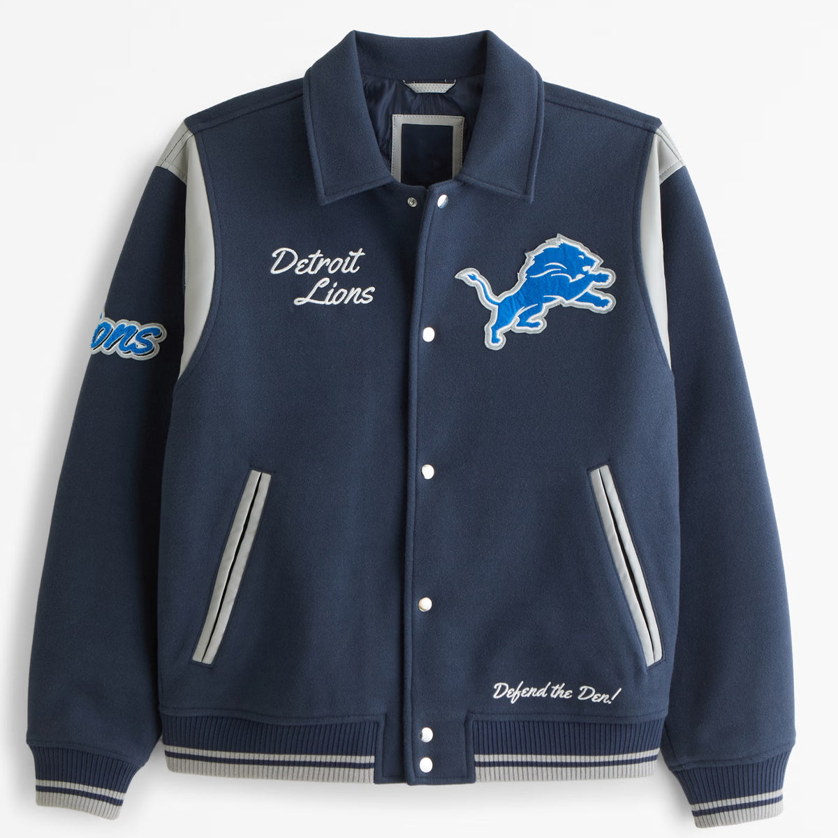 Detroit Lions Varsity Bomber Jacket