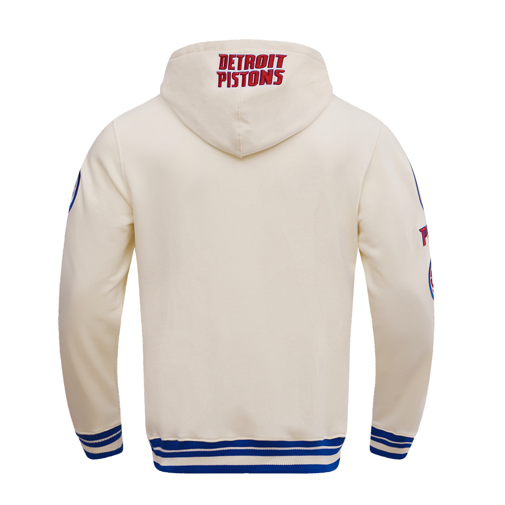 Detroit Pistons Classic Mens PO Hoodie (Eggshell)