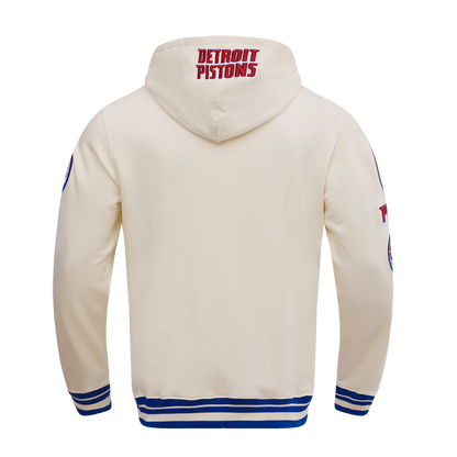 Detroit Pistons Classic Mens PO Hoodie (Eggshell)