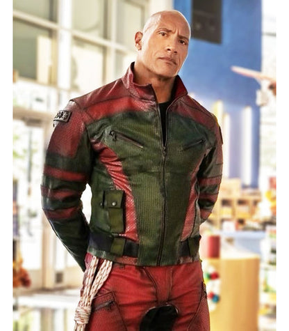 Dwayne Johnson’s 2024 Red One Leather Jacket