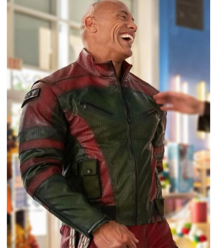 Dwayne Johnson’s 2024 Red One Leather Jacket