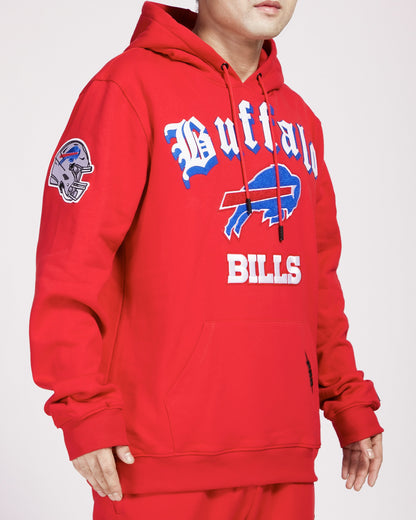 Buffalo Bills Old English Men's PO Hoodie Red