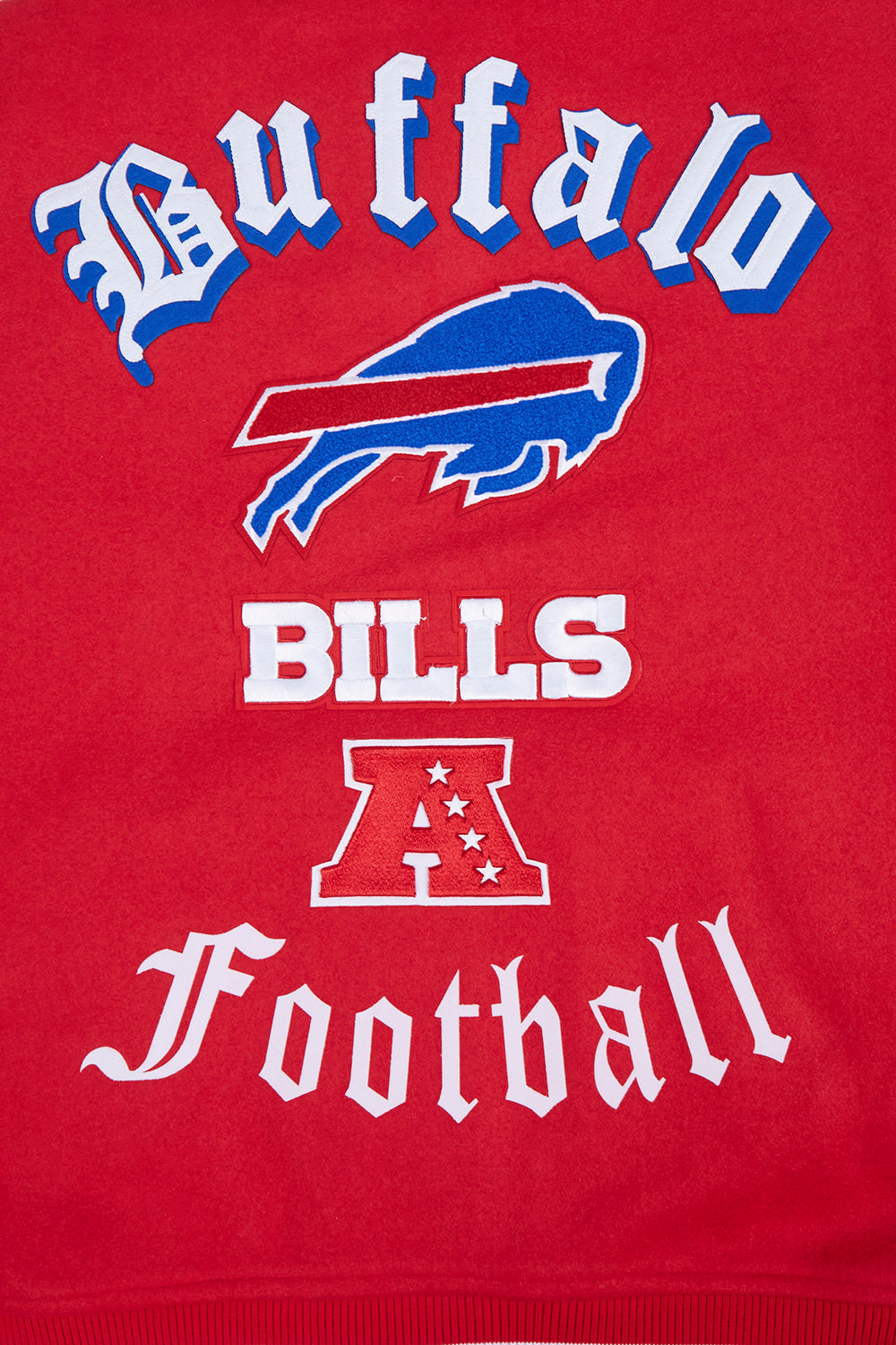 Buffalo Bills Old English Men's Rib Wool Varsity Jacket