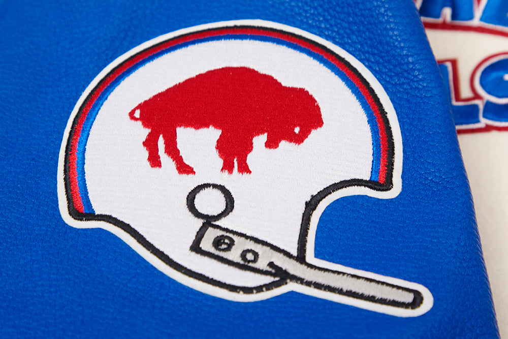 Buffalo Bills Retro Classic Men's Rib Wool Varsity Jacket