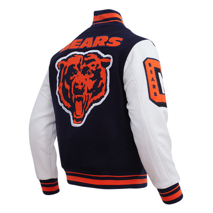 Chicago Bears Mashup Men’s Rib Wool Varsity Jacket