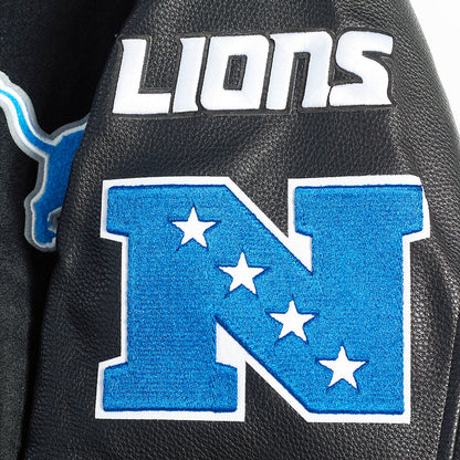 Detroit Lions Men Rib Wool Varsity Jacket