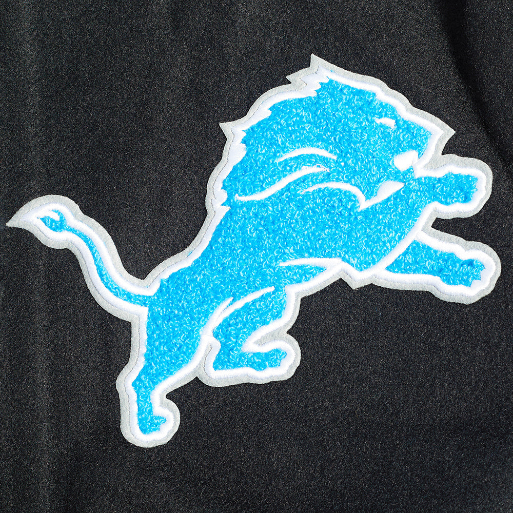 Detroit Lions Men Rib Wool Varsity Jacket