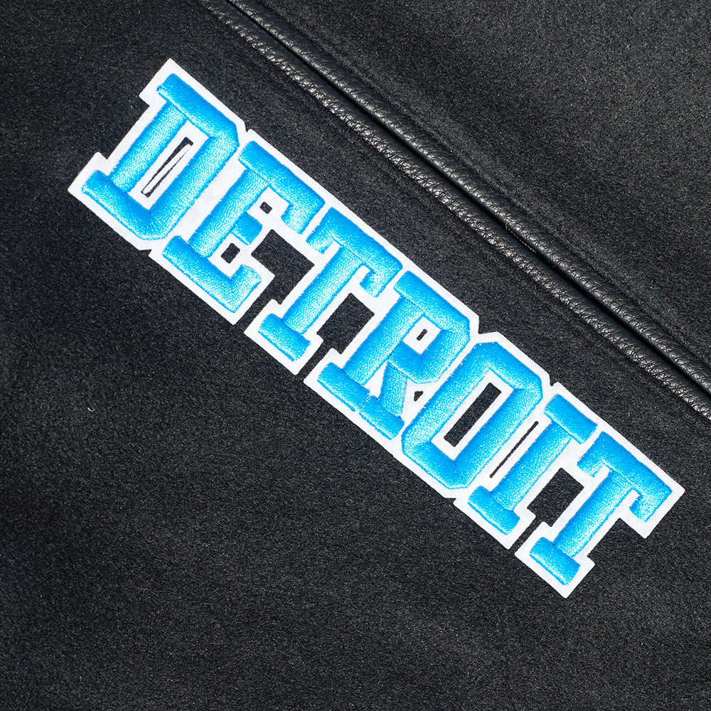 Detroit Lions Men Rib Wool Varsity Jacket