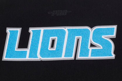 Detroit Lions Classic Womens Wool Varsity Jacket Black