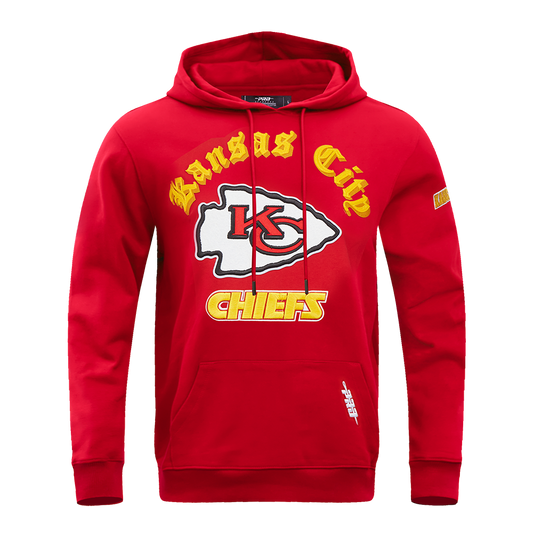 NFL Kansas City Chiefs Old English Men's PO Hoodie (Red)