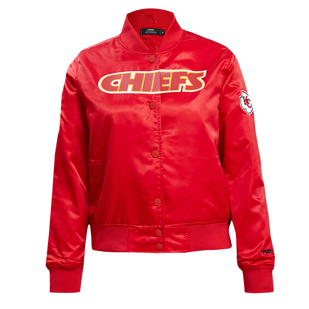 NFL Kansas City Chiefs Classic Women Red Satin Jacket