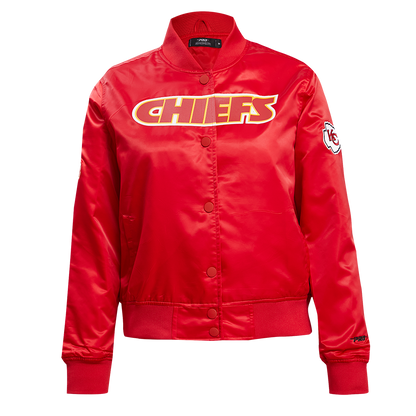 NFL Kansas City Chiefs Classic Women Red Satin Jacket