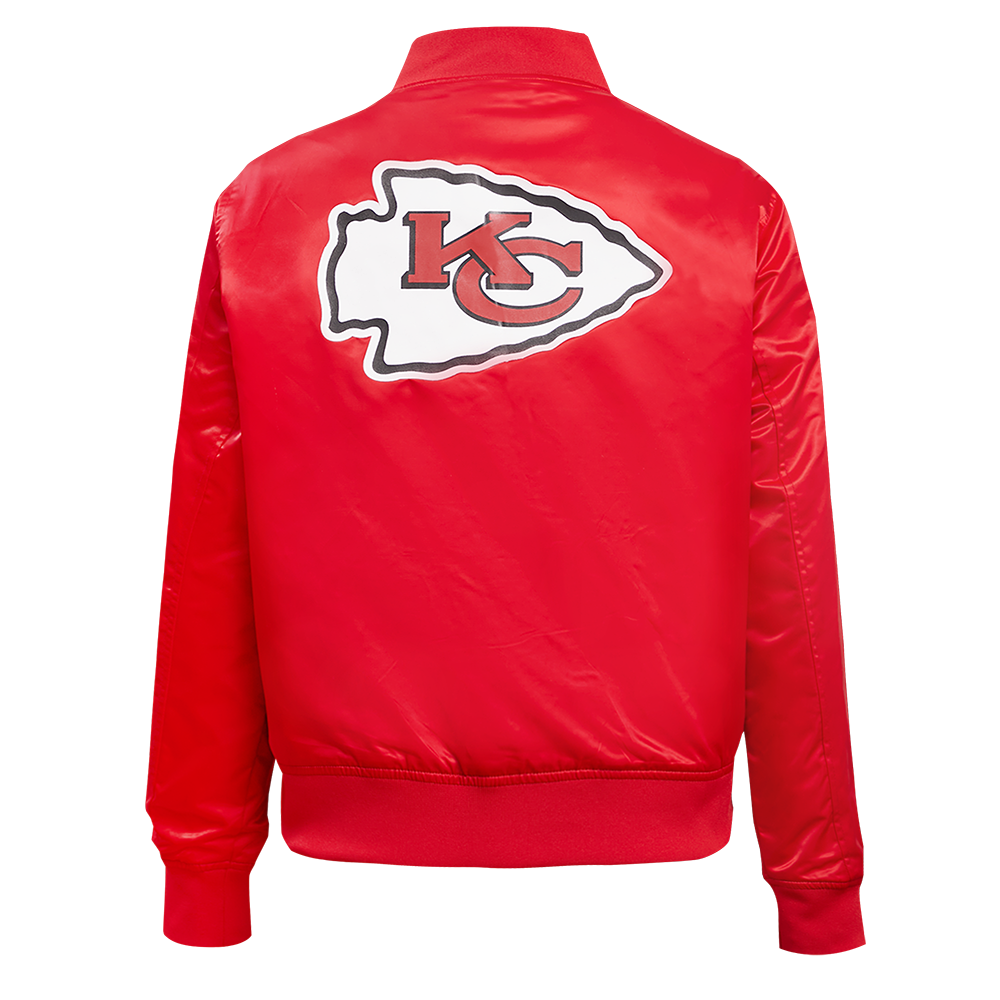 NFL Kansas City Chiefs Classic Women Red Satin Jacket