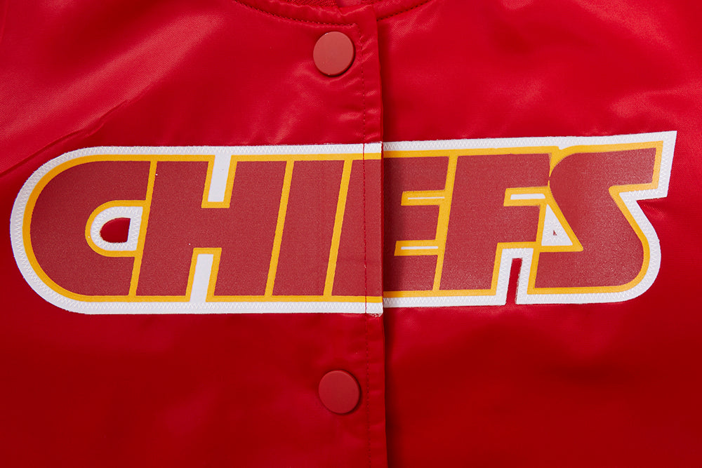 NFL Kansas City Chiefs Classic Women Red Satin Jacket