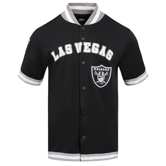 NFL Las Vegas Raiders Classic Men's Warm Up Jacket (Black/Gray)