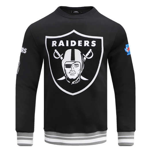 NFL Las Vegas Raiders Mashup Men's Rib Crewneck