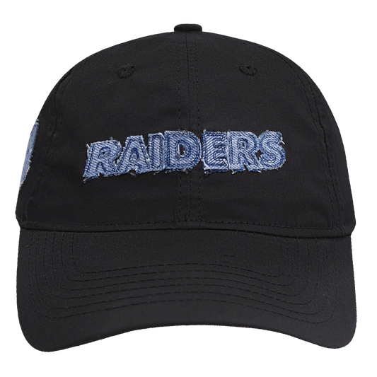 Las Vegas Raiders Embroidered on front Black Dad Hat  