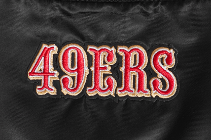 NFL San Francisco 49ers Script Tail Women’s Satin Jacket