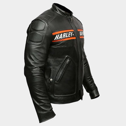 Harley David son Biker Genuine Leather Jacket Style Motorcycle Goldberg WWE