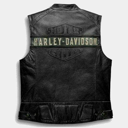 Harley Davidson Leather Biker Vest