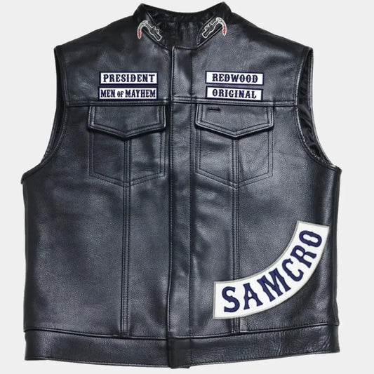 Jax Teller Sons of Anarchy Vest SOA Leather Vest