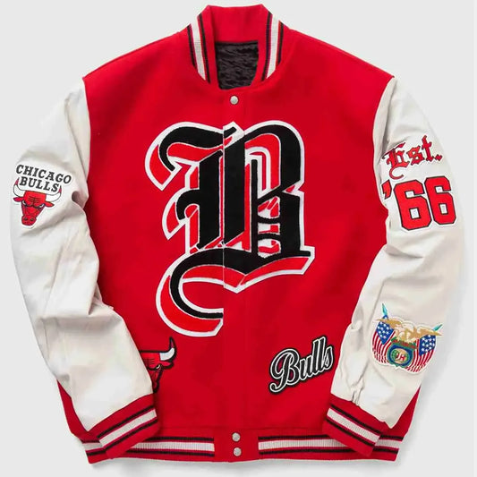 Jeff Hamilton Chicago Red Varsity Jacket