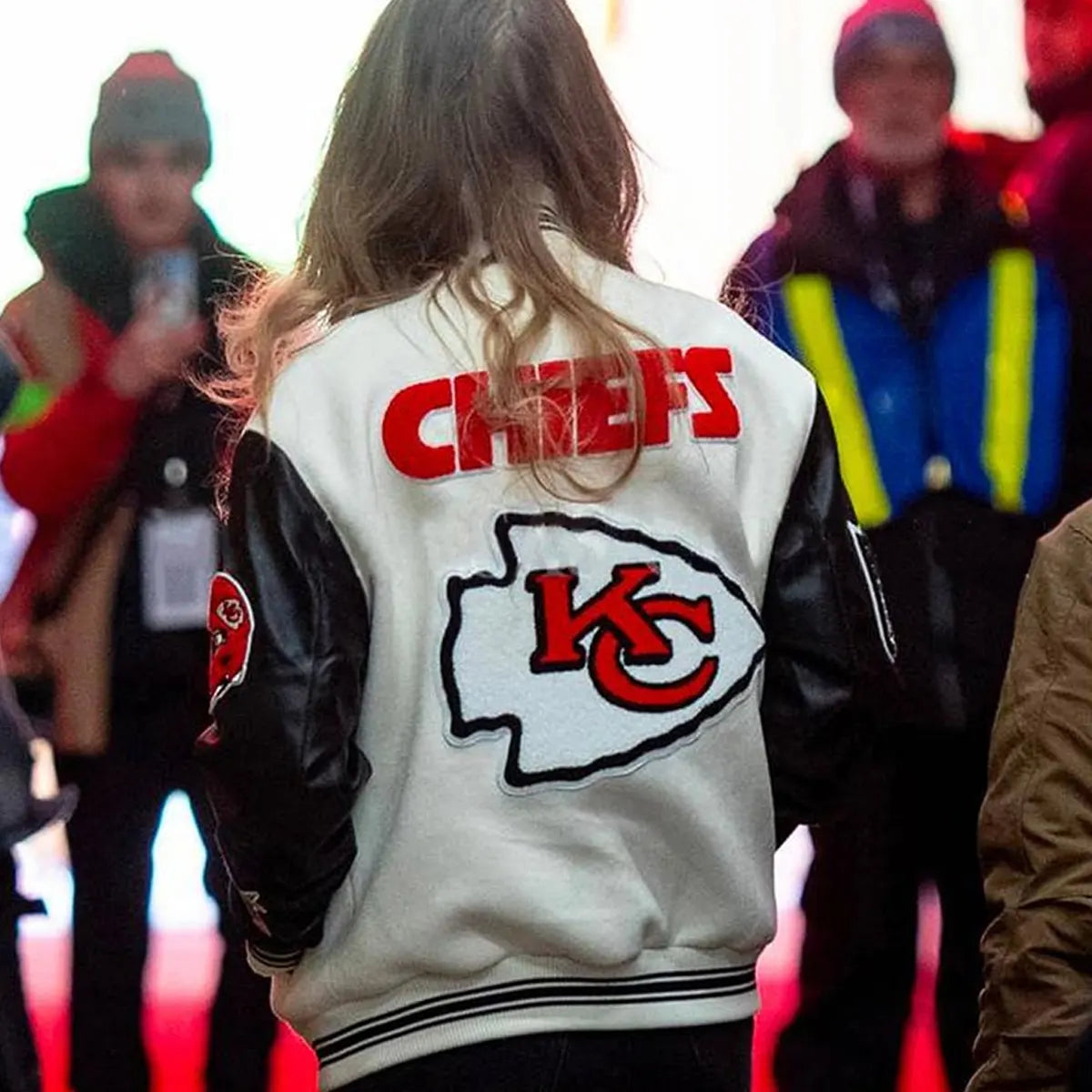 Kansas City Chiefs Taylor Swift Varsity Jacket Women