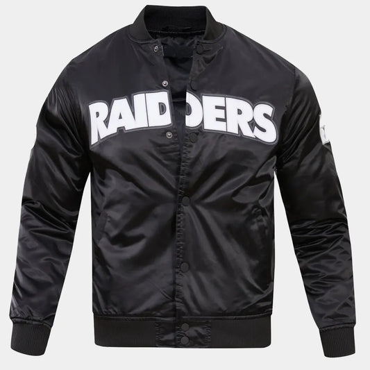 NFL Las Vegas Raiders Big Logo Satin Jacket MEN