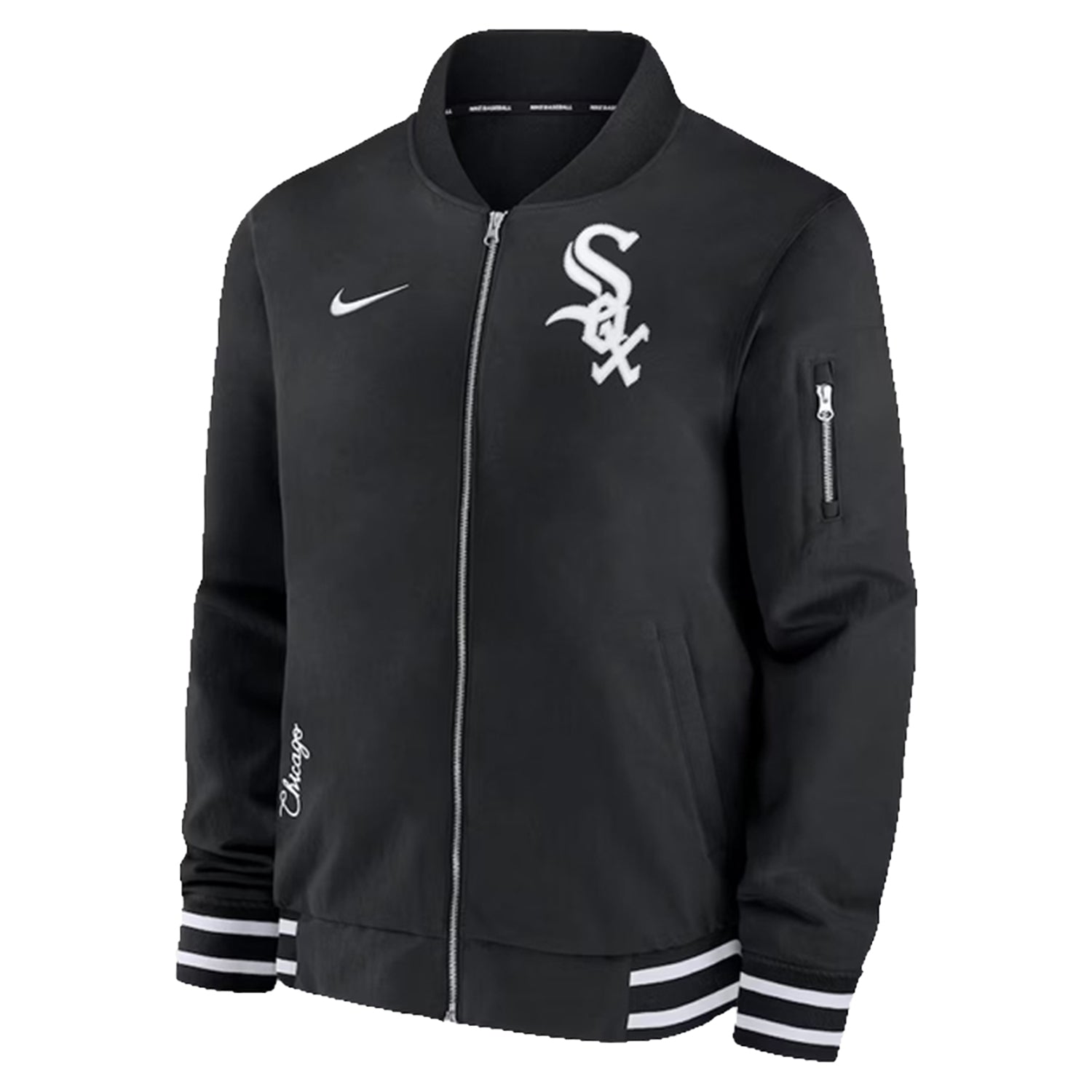 MLB Men’s Chicago White Sox Full-Zip Bomber Jacket