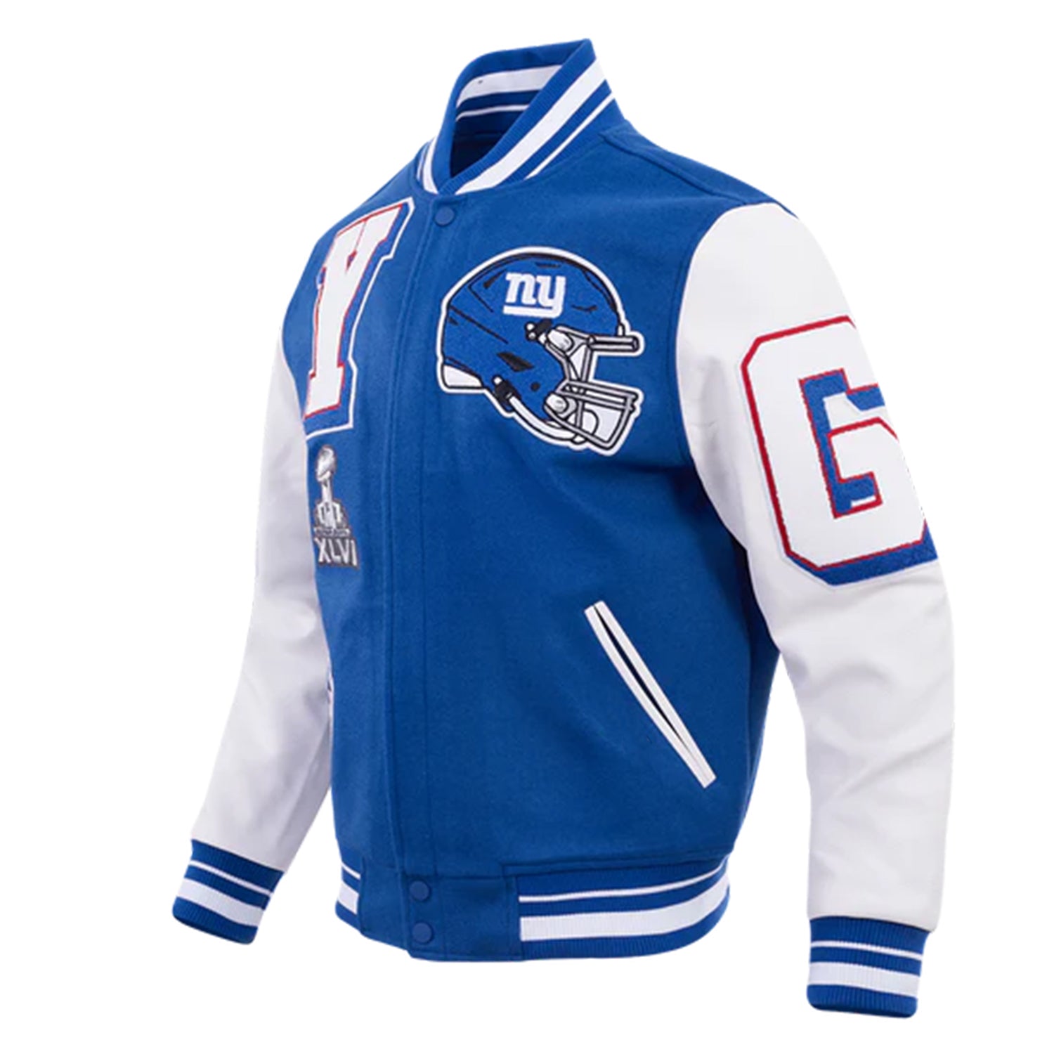 Men's New York Giants Classic Mashup Varsity Jacket 