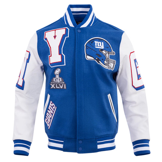 Men's New York Giants Classic Mashup Varsity Jacket 